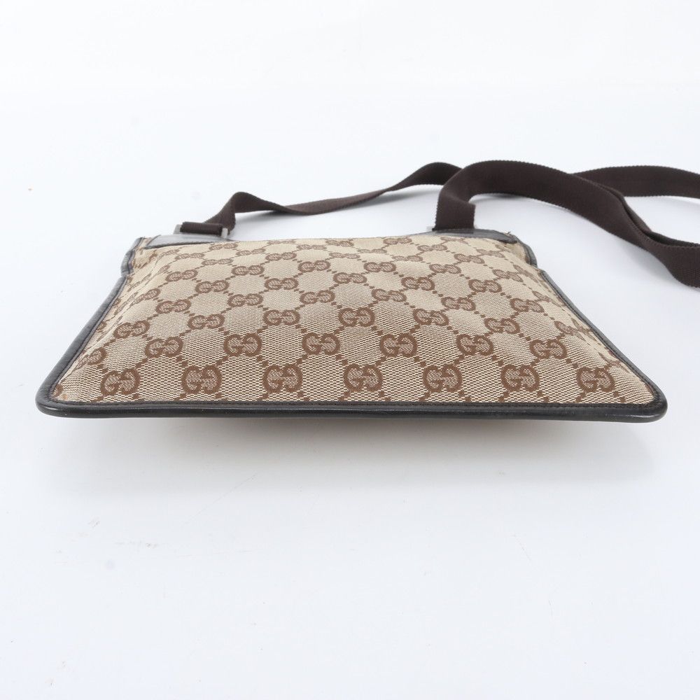Gucci GG Canvas Leather Shoulder Bag Crossbody Messenger Business Tote — view 5