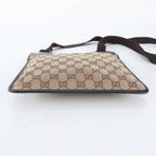 Gucci GG Canvas Leather Shoulder Bag Crossbody Messenger Business Tote — view 5