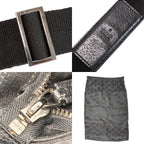 Gucci GG Canvas Crossbody Shoulder Bag Navy Black Leather — view 4