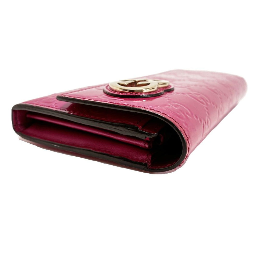 Gucci Brea Heart Enamel Pink Wallet — view 3