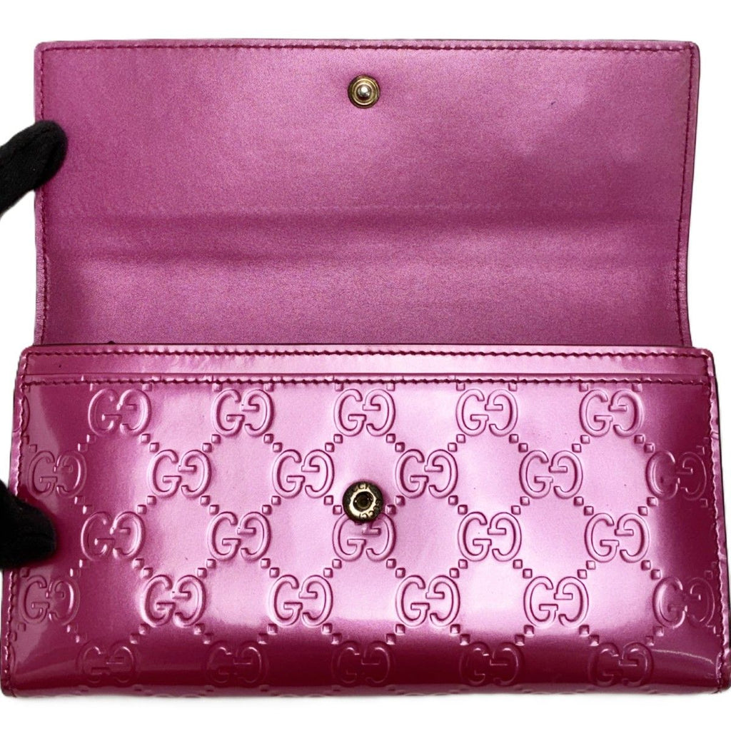 Gucci Brea Heart Enamel Pink Wallet — view 6