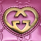 Gucci Brea Heart Enamel Pink Wallet — view 7