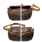 Louis Vuitton Monogram Tikal PM Brown Gold Leather Shoulder Bag — view 6
