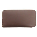 Hermes Silk in Wallet Zip Around Coin Purse Inside All Over Pattern Leather