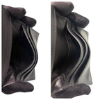 Celine Triomphe Black Gold Leather Card Case — view 7