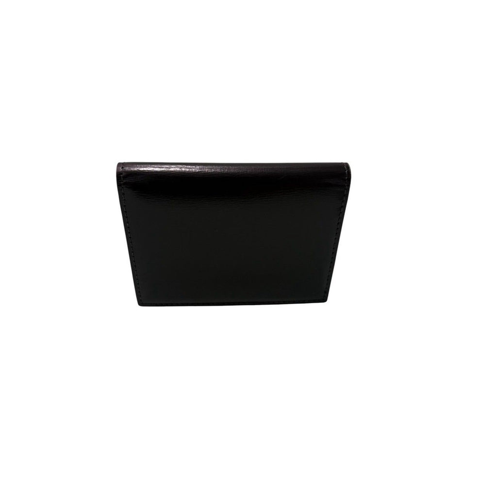 Celine Triomphe Black Gold Leather Card Case — view 2