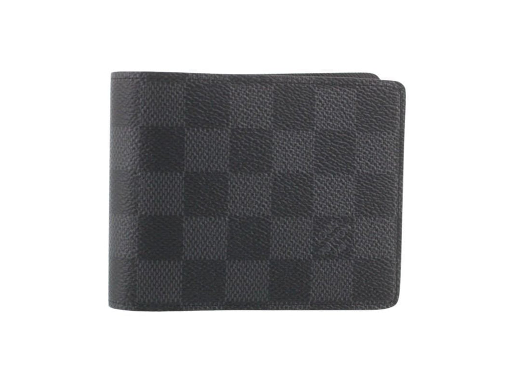 Louis Vuitton Bifold Wallet Portefeuille Multiple Black Damier Graphite