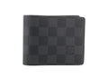 Louis Vuitton Bifold Wallet Portefeuille Multiple Black Damier Graphite