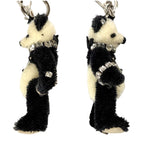 Prada Panda Triangle Logo Key Ring Key Sling Bag Charm Teddy Bear — view 5