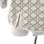 Dior Cannage Knit Top Short Sleeve 44 White Sweater — view 6