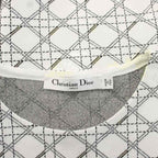 Dior Cannage Knit Top Short Sleeve 44 White Sweater — view 7