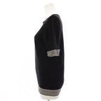 Chanel CC Logo Knit Top Short Sleeve 38 Black Sweater — view 2