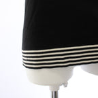 Chanel CC Logo Knit Top Short Sleeve 38 Black Sweater — view 7