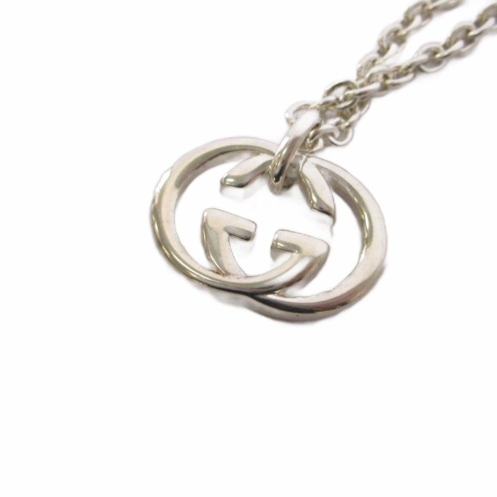 Gucci Interlocking Pendant 925 Sterling Silver TK — view 4