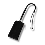 Saint Laurent Paris Zip Card Case with Neck Strap Fragment Black