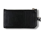 Saint Laurent Paris Zip Card Case with Neck Strap Fragment Black — view 4