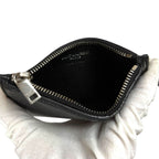Saint Laurent Paris Zip Card Case with Neck Strap Fragment Black — view 8