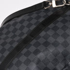 Louis Vuitton Keepall Bandouliere 55 Boston Bag Damier Graphite Black — view 5