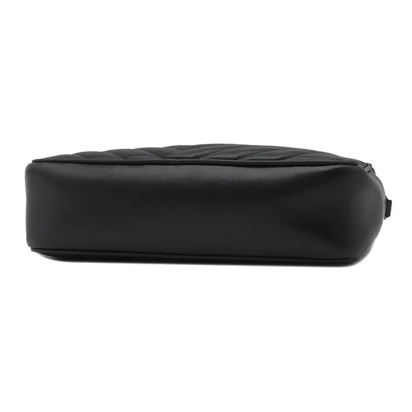 Saint Laurent Shoulder Bag Lou Monogram Leather Black Gold YSL Cassandra Logo — view 3