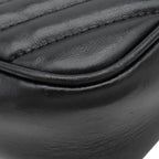 Saint Laurent Shoulder Bag Lou Monogram Leather Black Gold YSL Cassandra Logo — view 4
