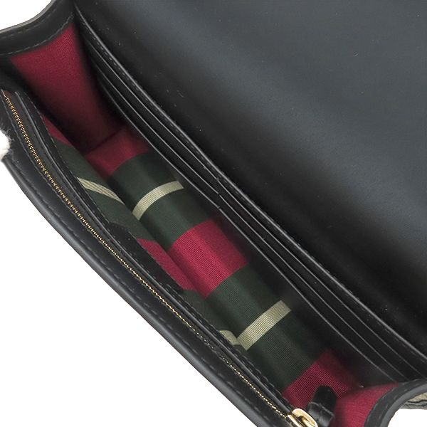 Gucci Shoulder Bag GG Emblem Mini Bag Supreme Canvas Black Gold — view 7