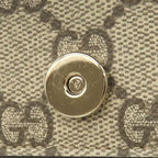 Gucci Shoulder Bag GG Emblem Mini Bag Supreme Canvas Black Gold — view 6
