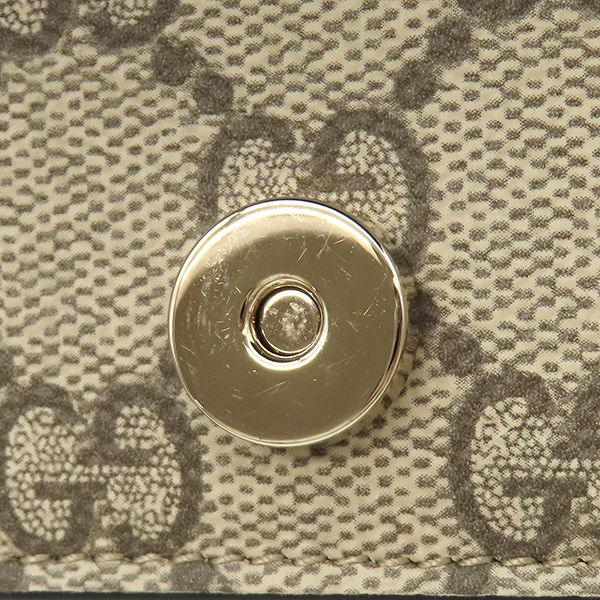 Gucci Shoulder Bag GG Emblem Mini Bag Supreme Canvas Black Gold — view 6