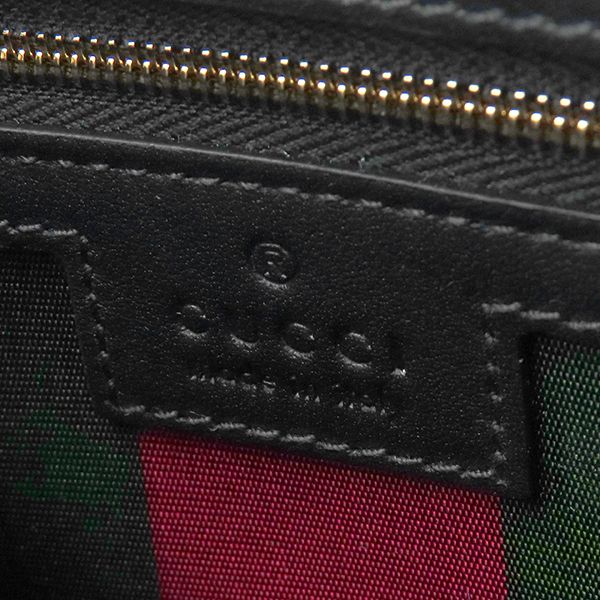 Gucci Shoulder Bag GG Emblem Mini Bag Supreme Canvas Black Gold — view 8