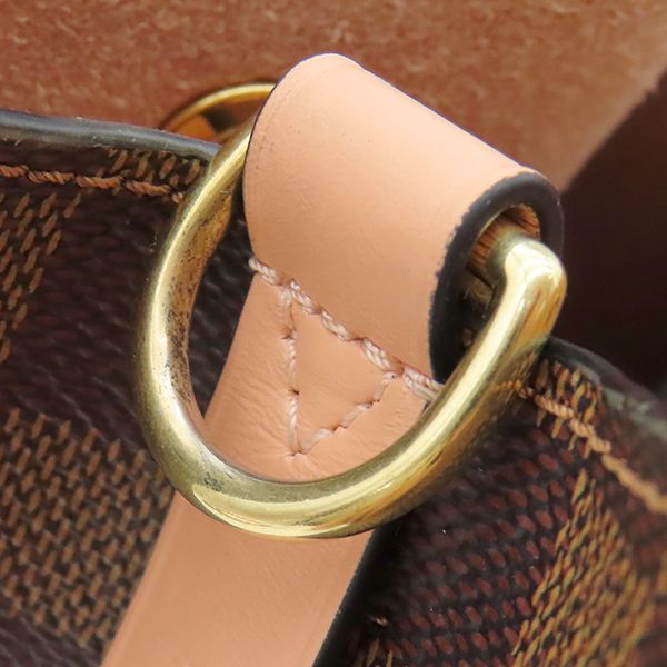 Louis Vuitton Shoulder Bag Neo Noe Damier Canvas Venus Gold Brown Pink Ebene — view 8