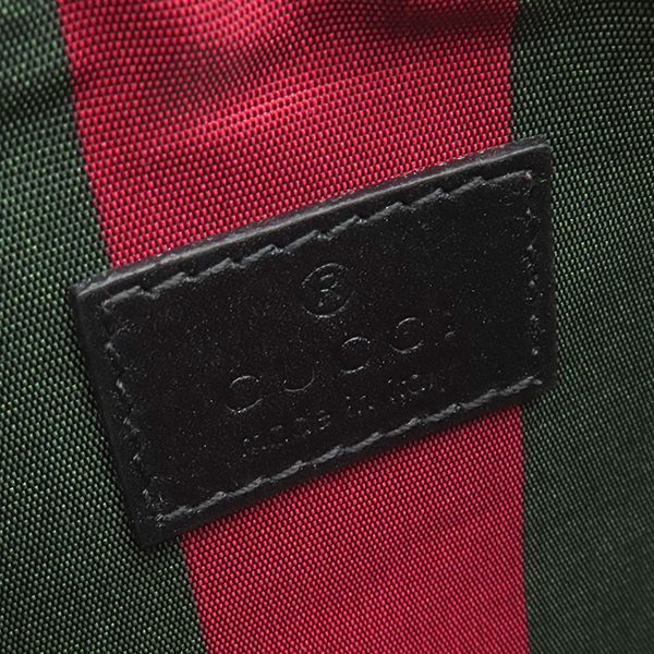 Gucci Shoulder Bag GG Emblem Small Supreme Canvas Black Silver — view 7