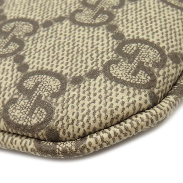 Gucci Shoulder Bag GG Emblem Small Supreme Canvas Black Silver — view 4