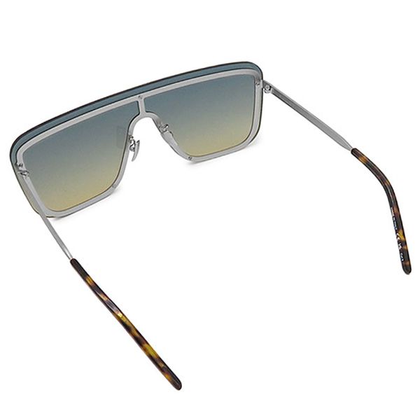 Saint Laurent Sunglasses Shield 90 Nylon Metal Silver Gradation SL Eyewear — view 2