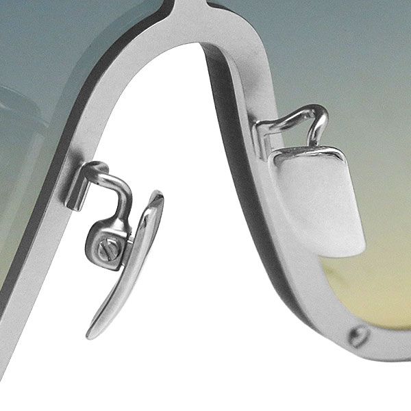 Saint Laurent Sunglasses Shield 90 Nylon Metal Silver Gradation SL Eyewear — view 4