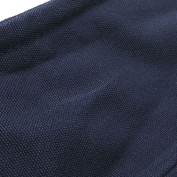 Hermes Tote Bag Deauville MM Canvas Navy Silver Blue — view 5