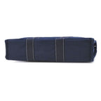 Hermes Tote Bag Deauville MM Canvas Navy Silver Blue — view 3