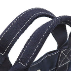Hermes Tote Bag Deauville MM Canvas Navy Silver Blue — view 7