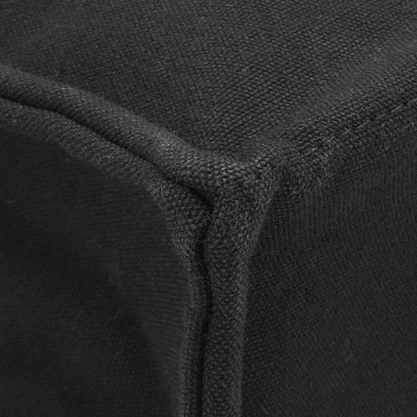 Hermes Tote Fourre Tout MM Canvas Black Silver Gray Handbag — view 4