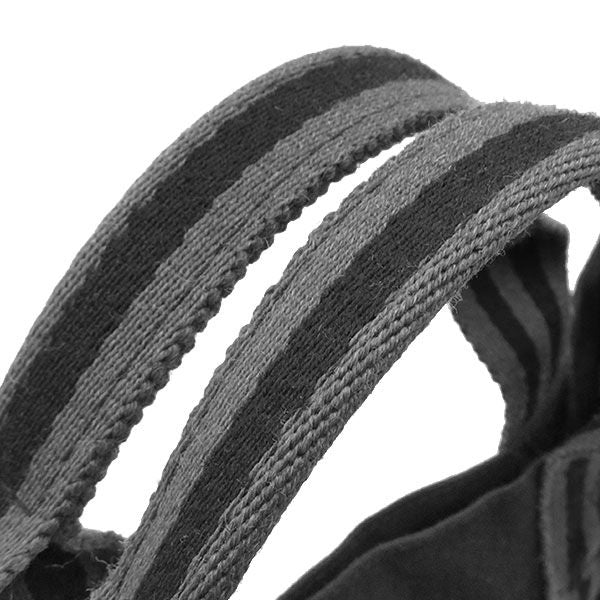 Hermes Tote Fourre Tout MM Canvas Black Silver Gray Handbag — view 6