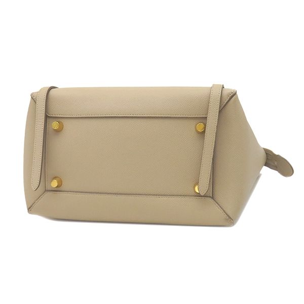 Celine Belt Bag Mini Leather Beige Gold — view 3