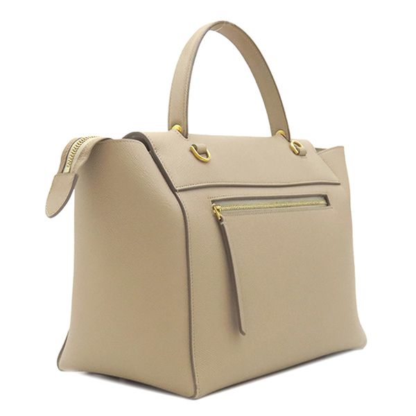 Celine Belt Bag Mini Leather Beige Gold — view 2