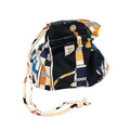 Hermes Drawstring Pouch Reversible Petit Silk Multicolor Balade Ecossaise