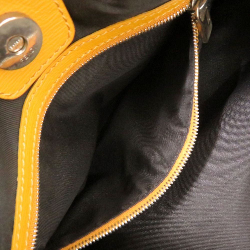 Fendi Zebra Pattern Canvas Brown Shoulder Bag — view 6