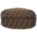 Fendi Mini Spy Bag Leather Canvas Brown Handbag — view 3