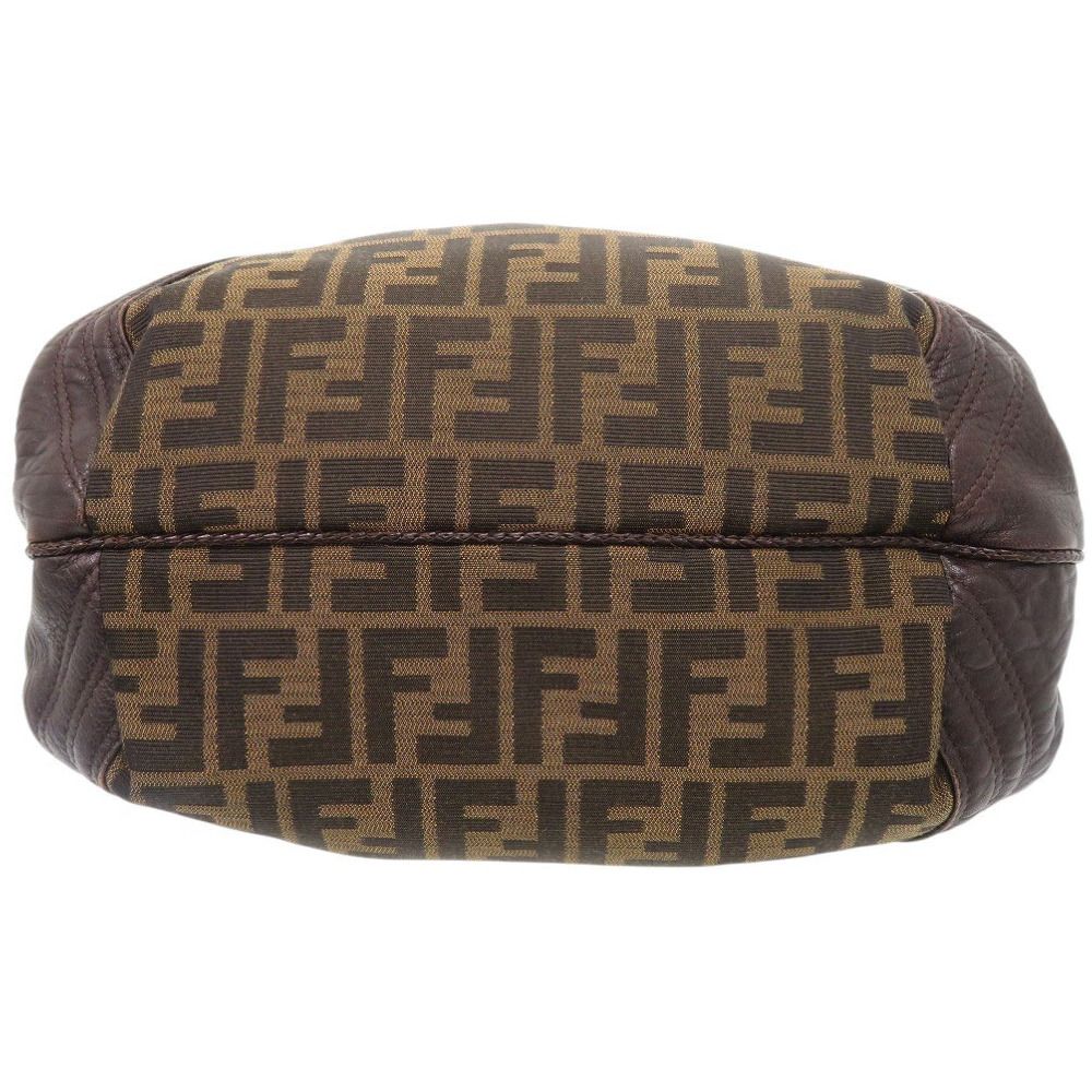 Fendi Mini Spy Bag Leather Canvas Brown Handbag — view 3
