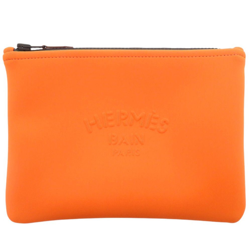 Hermes Neobain PM Polyamide Orange Pouch