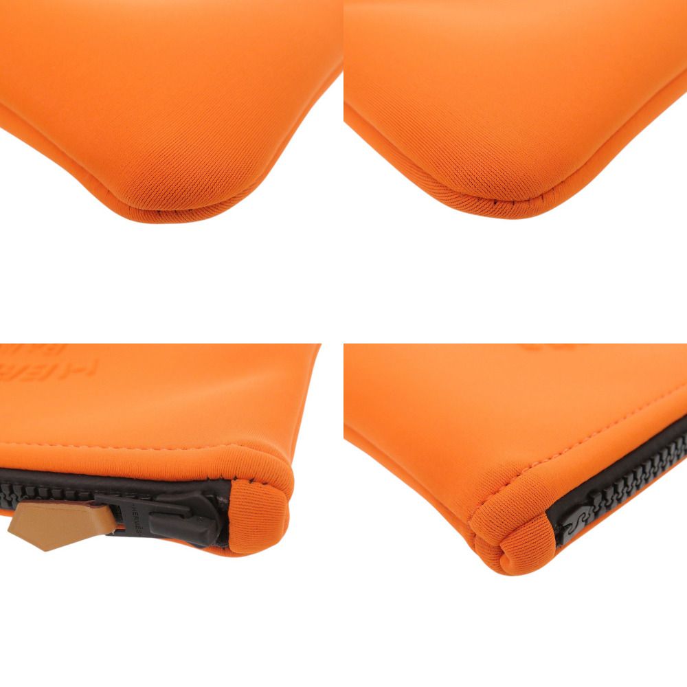 Hermes Neobain PM Polyamide Orange Pouch — view 3