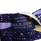 Hermes Twilly Space Scarf Silk Navy Marine Rose — view 7