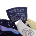 Hermes Twilly Space Scarf Silk Navy Marine Rose — view 8