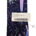 Hermes Twilly Space Scarf Silk Navy Marine Rose — view 6