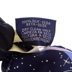 Hermes Twilly Space Scarf Silk Navy Marine Rose — view 8